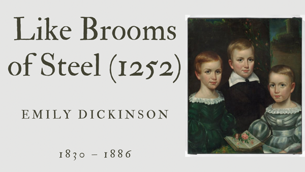 LIKE BROOMS OF STEEL (1252) - EMILY DICKINSON - Friendz10