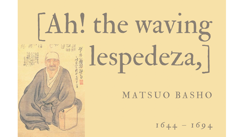 [AH! THE WAVİNG LESPEDEZA] - MATSUO BASHO - Friendz10