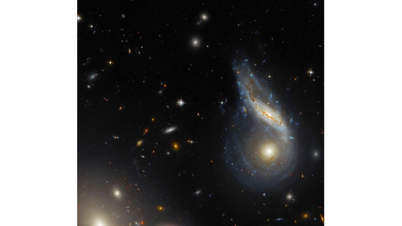 LET'S LOOK AT TWO GALAXIES COLLIDING!