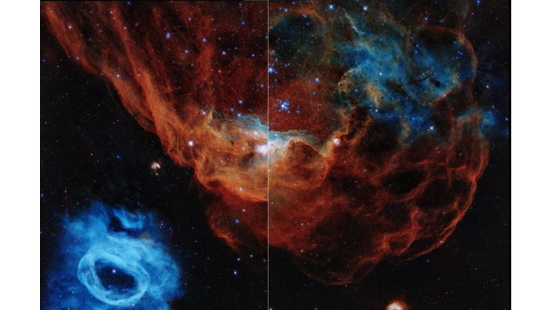 STAR FORMATION ZONE WITH THE APPEARANCE OF WATER AND FIRE -Friendz10