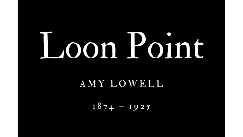 LOON POINT - AMY LOWELL - Friendz10