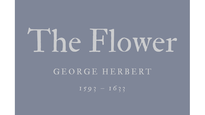 THE FLOWER - GEORGE HERBERT