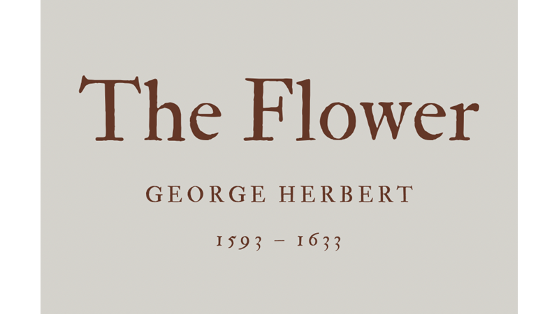 THE FLOWER - GEORGE HERBERT
