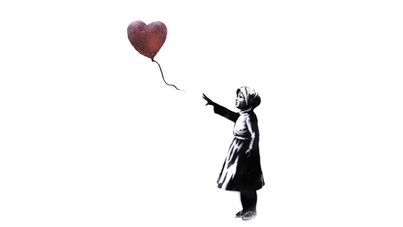 KENDİNİ İMHA EDEN TABLO: BALONLU KIZ