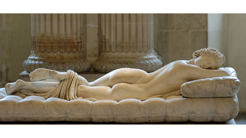 SLEEPING HERMAPHRODITE STATUE