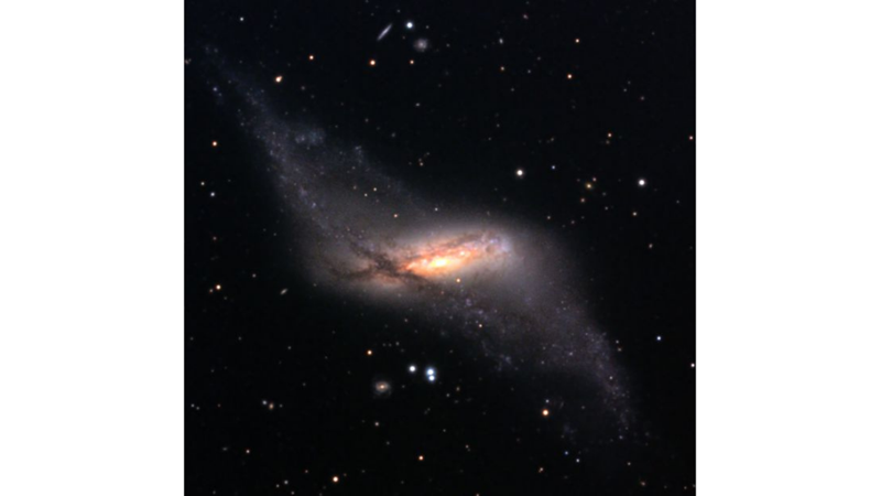 A RARE GALAXY ENROUNDED BY A SECRET COSMIC STRIPING DETECTED -Friendz10