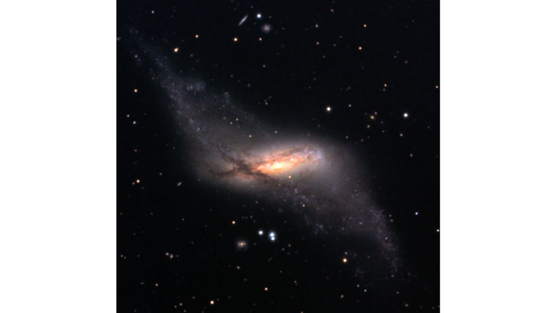A RARE GALAXY ENROUNDED BY A SECRET COSMIC STRIPING DETECTED -Friendz10