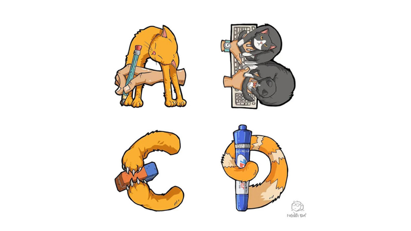 FUN ALPHABET WITH CATS -Friendz10