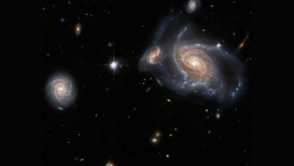 A COLLECTION IN THE SKY: FOUR GALAXIES TOGETHER