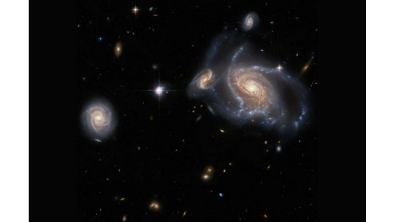 A COLLECTION IN THE SKY: FOUR GALAXIES TOGETHER