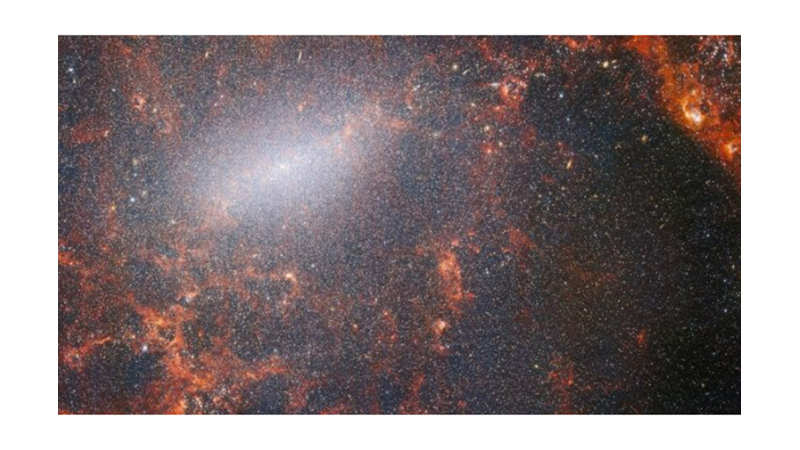 GALAXIES WEARING RED AND GOLD COLOURS