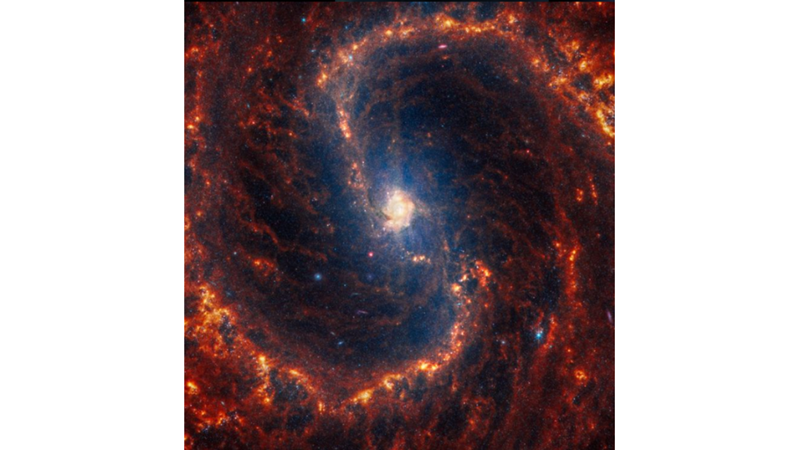 SPIRAL GALAXY AND STARS: NGC 4535