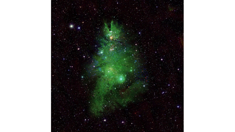 SMALL STAR CLUSTER THAT LOOKS LIKE A CHRISTMAS TREE -Friendz10