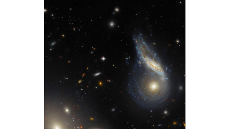 LET'S LOOK AT TWO GALAXIES COLLIDING!
