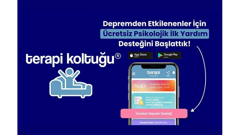 DEPREMZEDELERE ÜCRETSİZ PSİKOLOJİK DESTEK YARDIMI: TERAPİ KOLTUĞU