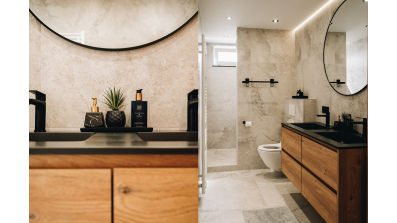 DEV DEKORASYON SERİSİ: SİYAH BANYO DEKORLARI