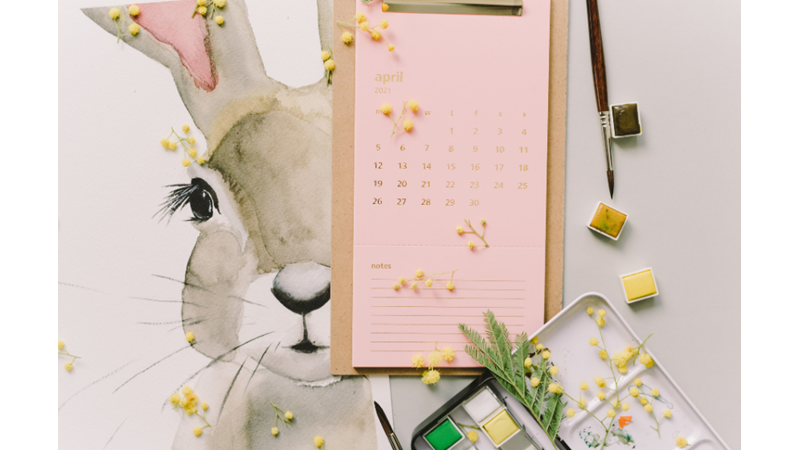 PASKALYA BAYRAMI: TAVŞAN ÇİZİMLİ KUTLAMA KARTI