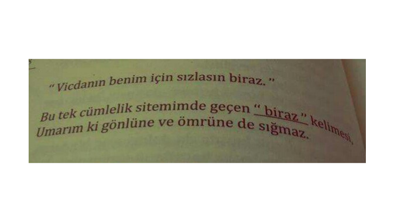 "VİCDANIN BENİM İÇİN SIZLASIN BİRAZ" -Friendz10