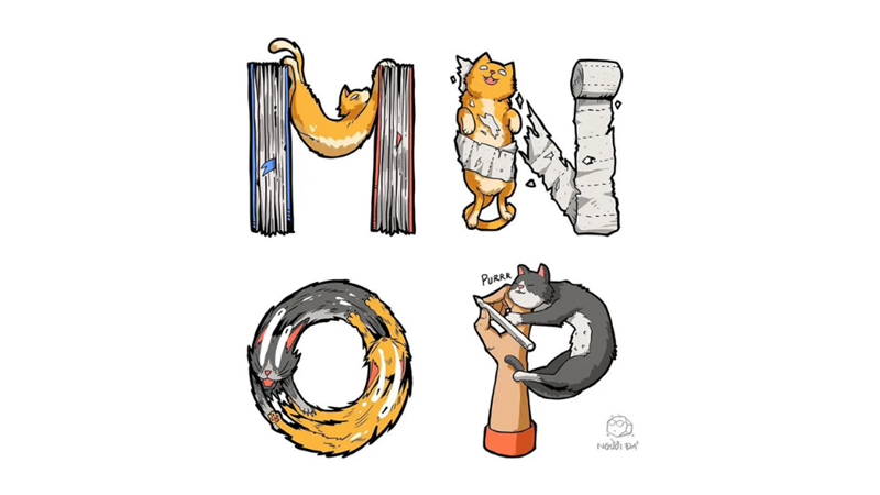 FUN ALPHABET WITH CATS -Friendz10