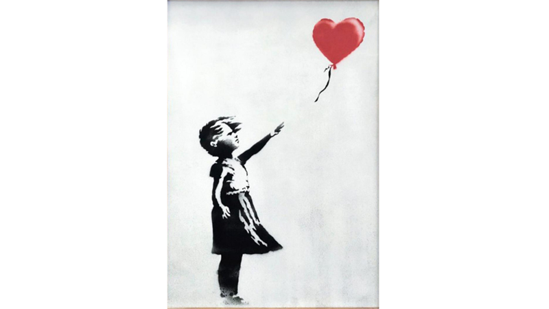 KENDİNİ İMHA EDEN TABLO: BALONLU KIZ