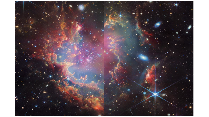 GÖKKUŞAĞI GİBİ RENGARENK GÖRÜNTÜ: NGC 602