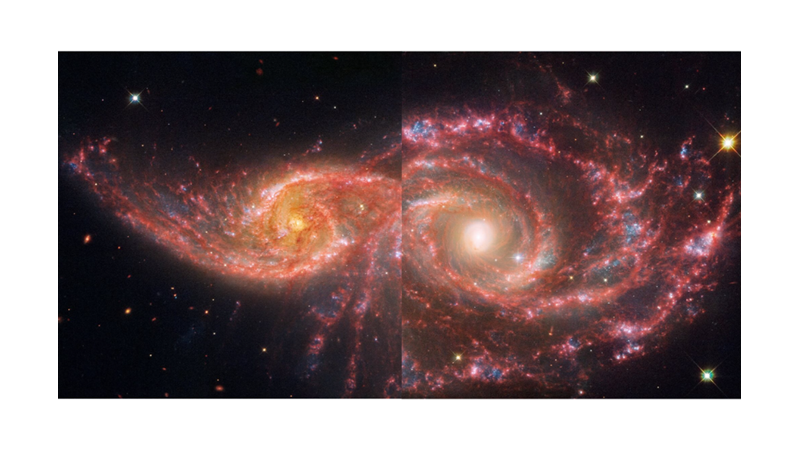 WEBB VE HUBBLE'IN GÖRÜNTÜLERİNDEN ADETA KIRMIZI GÖZ MASKESİ