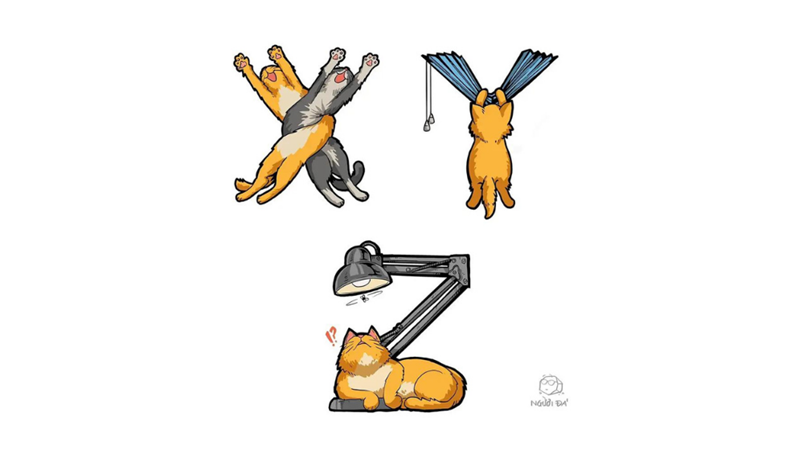 KEDİLERLE EĞLENCELİ ALFABE -Friendz10