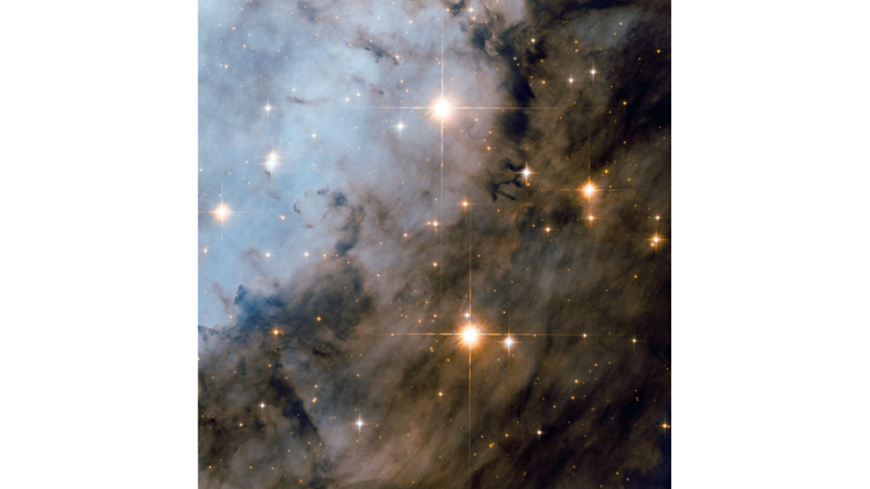 WITH NEWBORN STARS: OPEN STAR CLUSTER