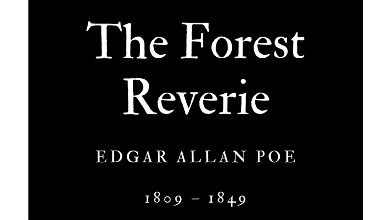THE FOREST REVERIE - EDGAR ALLAN POE - Friendz10