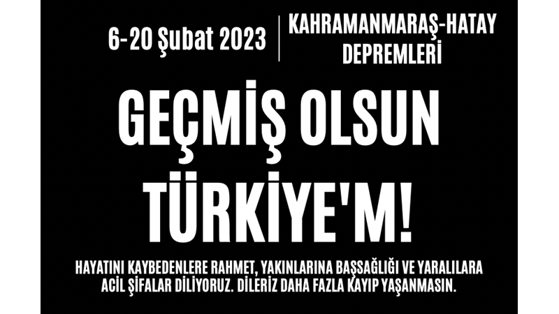 YİNE SARSILDIK!: GEÇMİŞ OLSUN TÜRKİYE’M!