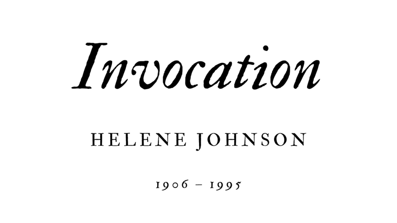 INVOCATION - HELENE JOHNSON - Friendz10