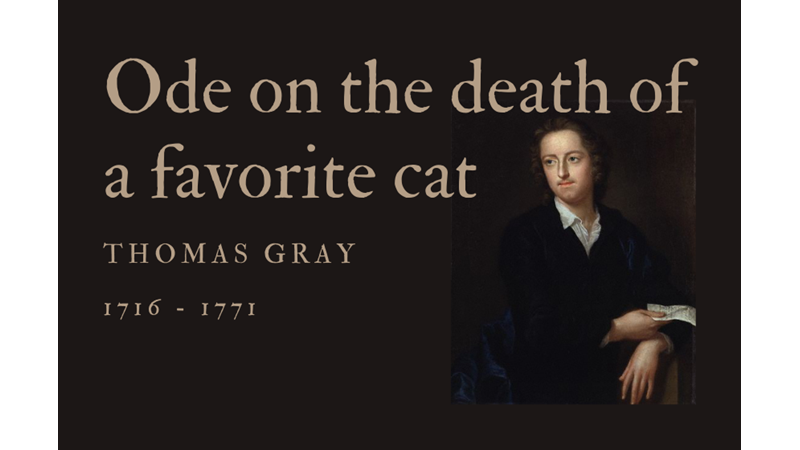 ODE ON THE DEATH OF A FAVORITE CAT - THOMAS GRAY - Friendz10