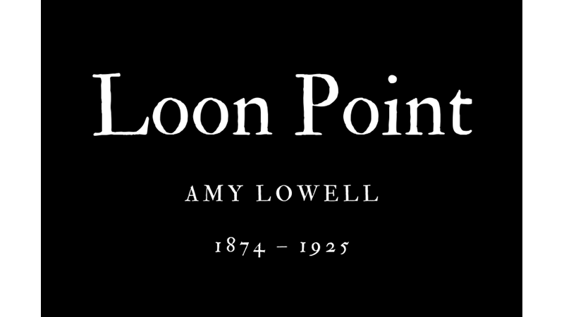 LOON POINT - AMY LOWELL - Friendz10